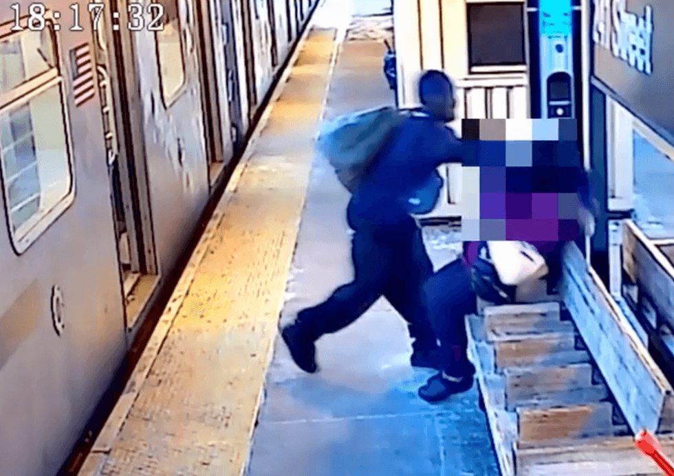 Police believe Frank Abrokwa is the man seen attacking a subway rider with feces