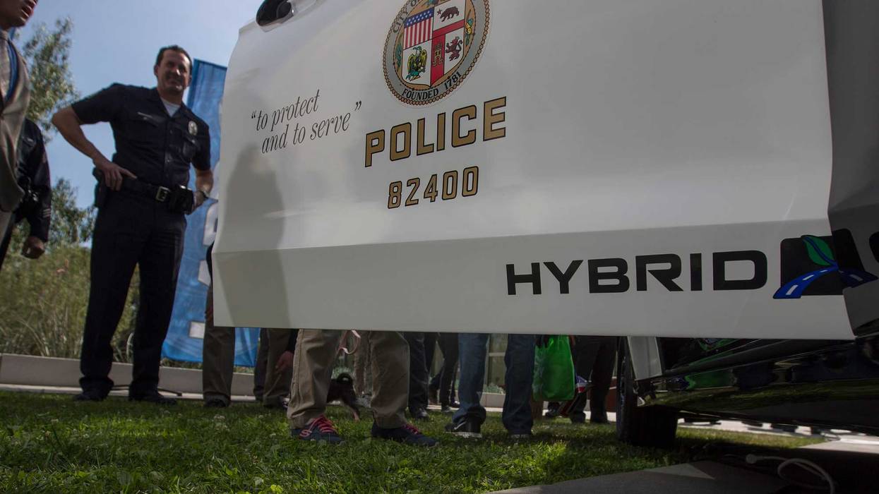 Police car from Los Angeles