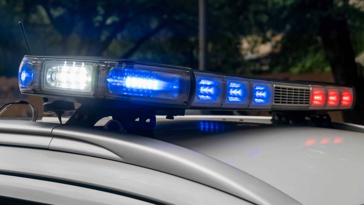 Police car lights