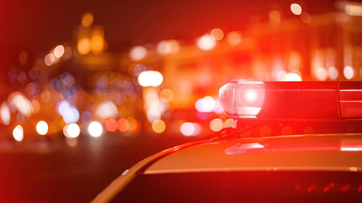 police car lights