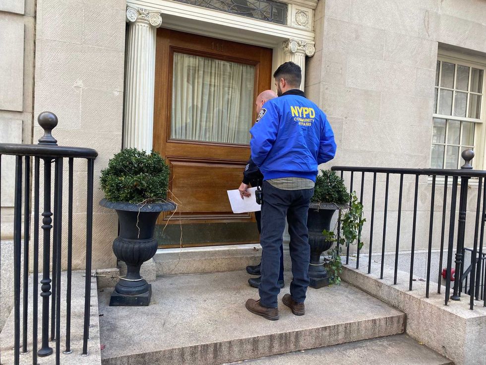 Police continued to investigate at the actor