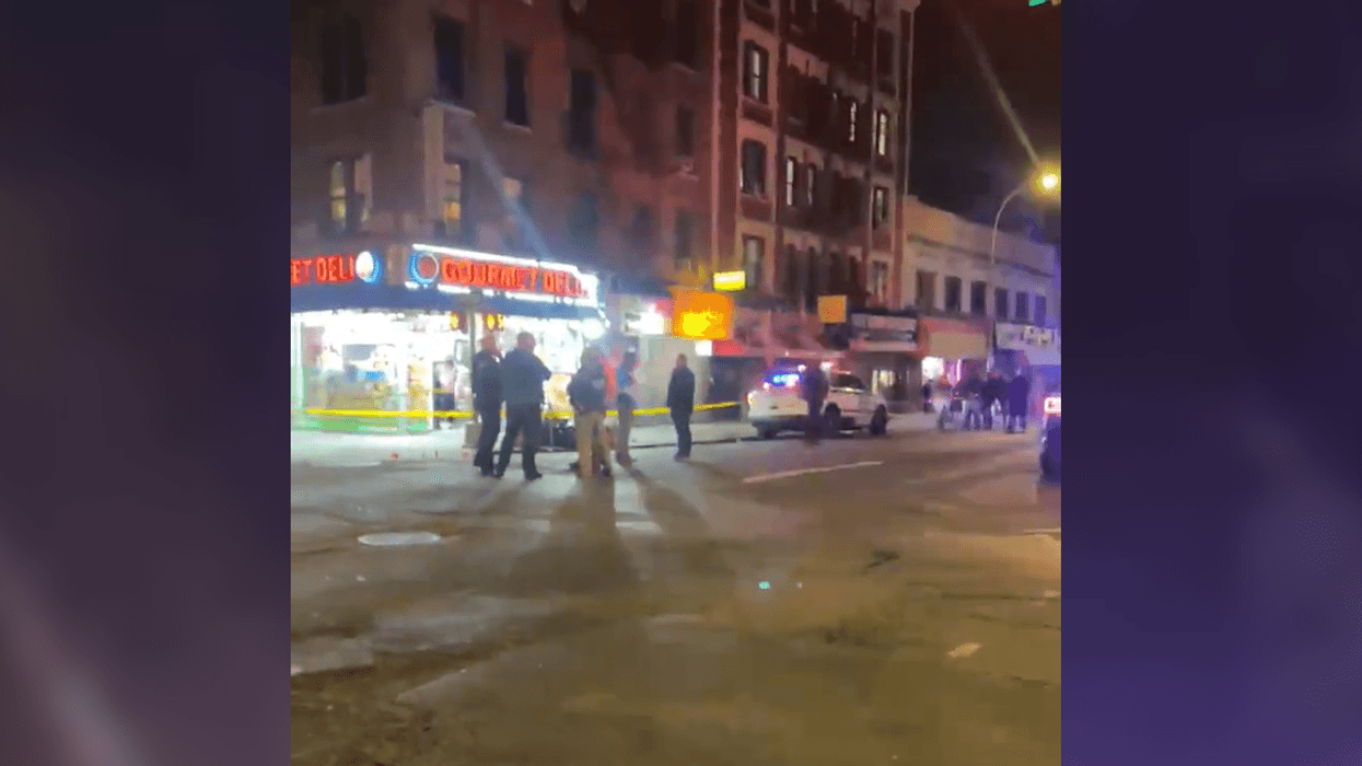 Police cordoned off the area where four people were shot in the Bronx on Dec. 28, 2022