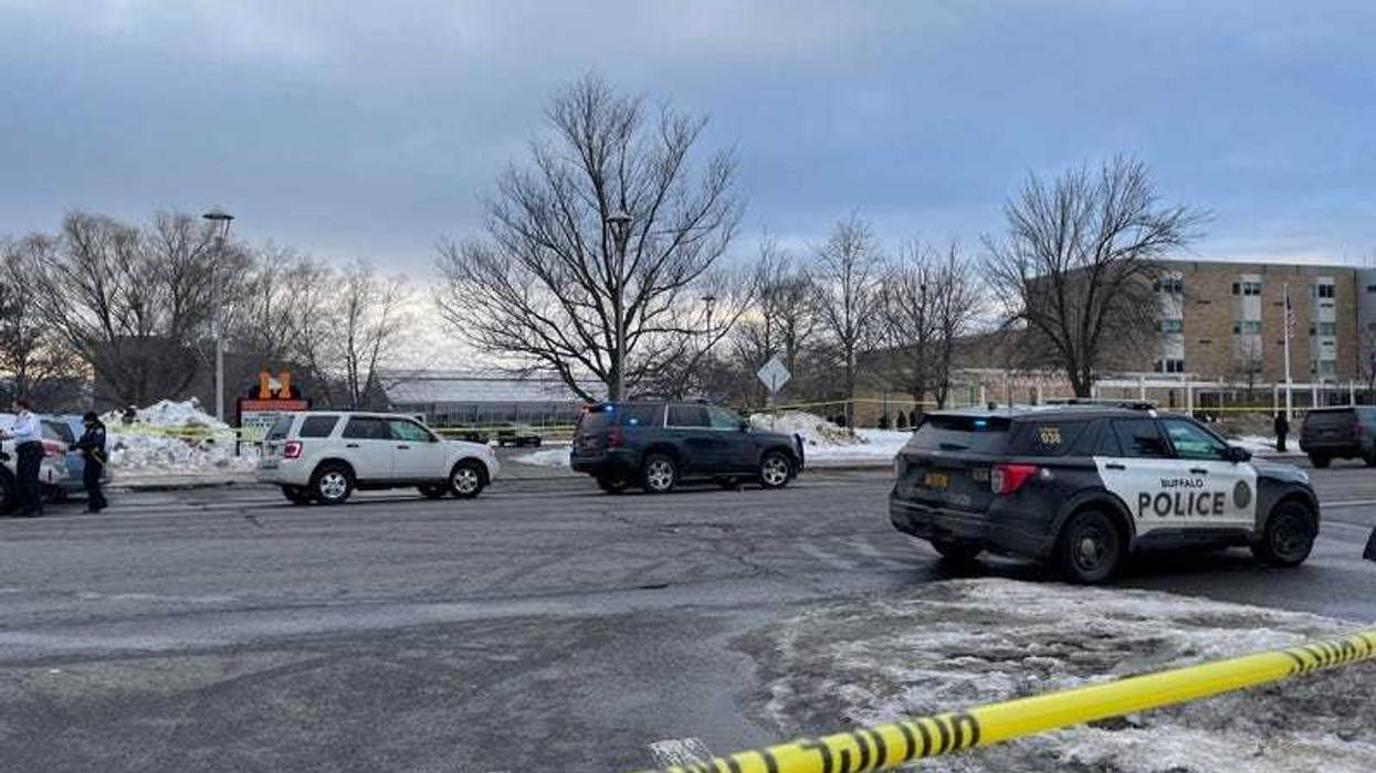 Police crime scene, McKinley High School, Buffalo, N.Y.
