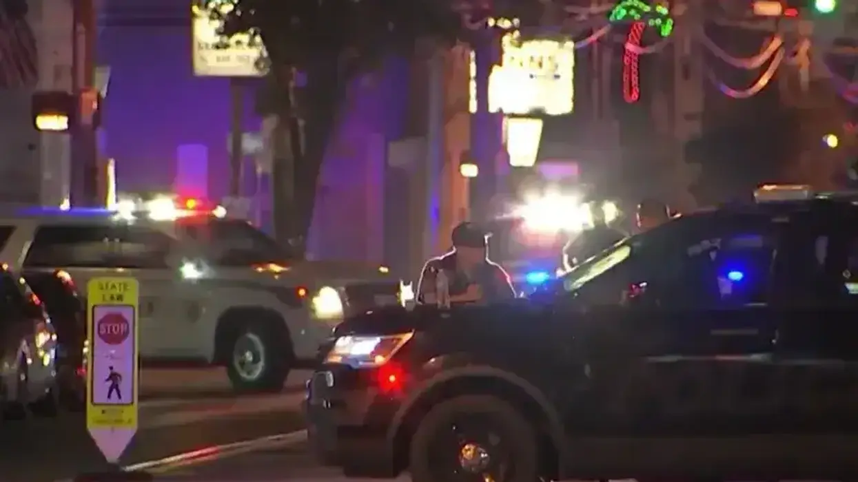 Police in Wildwood on the scene following an unsanctioned pop-up car rally on Sept. 24, 2022.