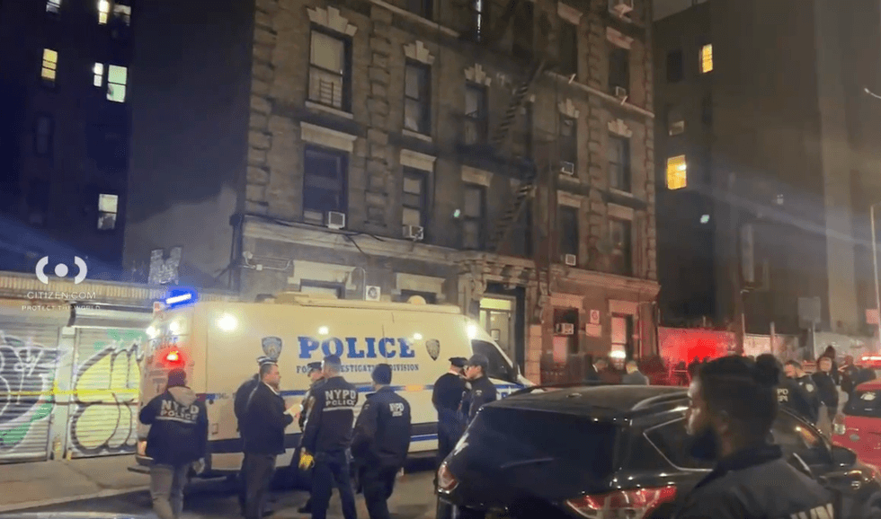 Police initially responded to a report of a stolen AC unit but encountered a man with a knife