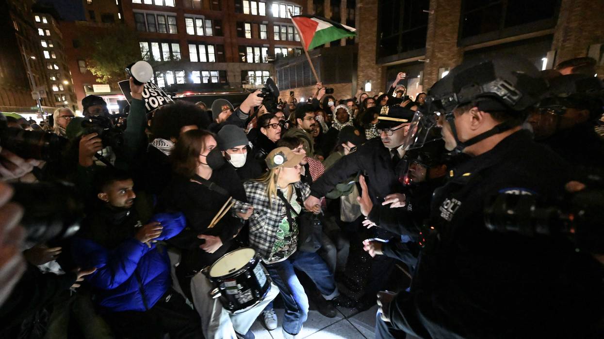 Police intervene and arrest more than 100 students at New York University (NYU) on April 22, 2024