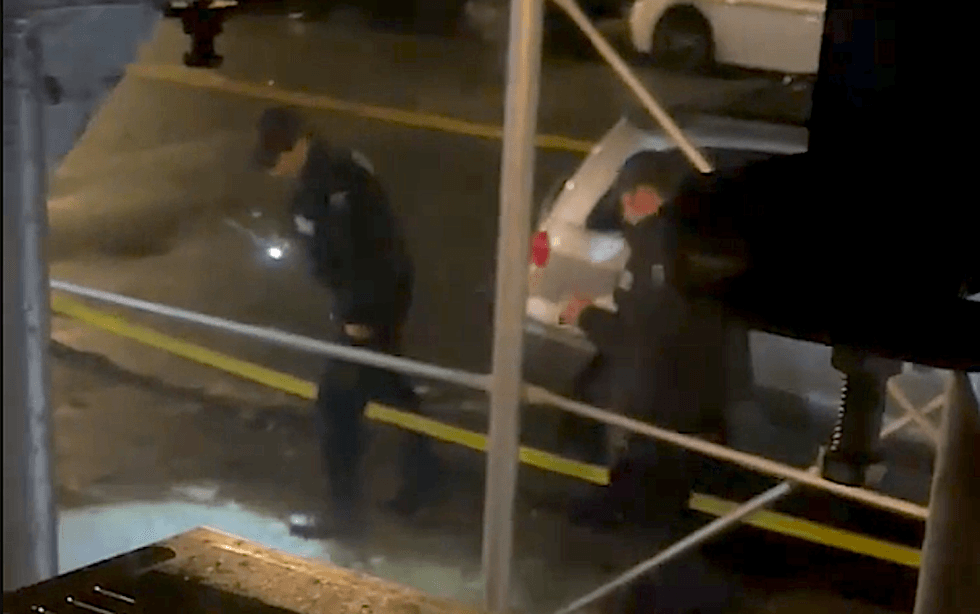 Police investigate at a shooting scene in Kingsbridge Heights on Monday night