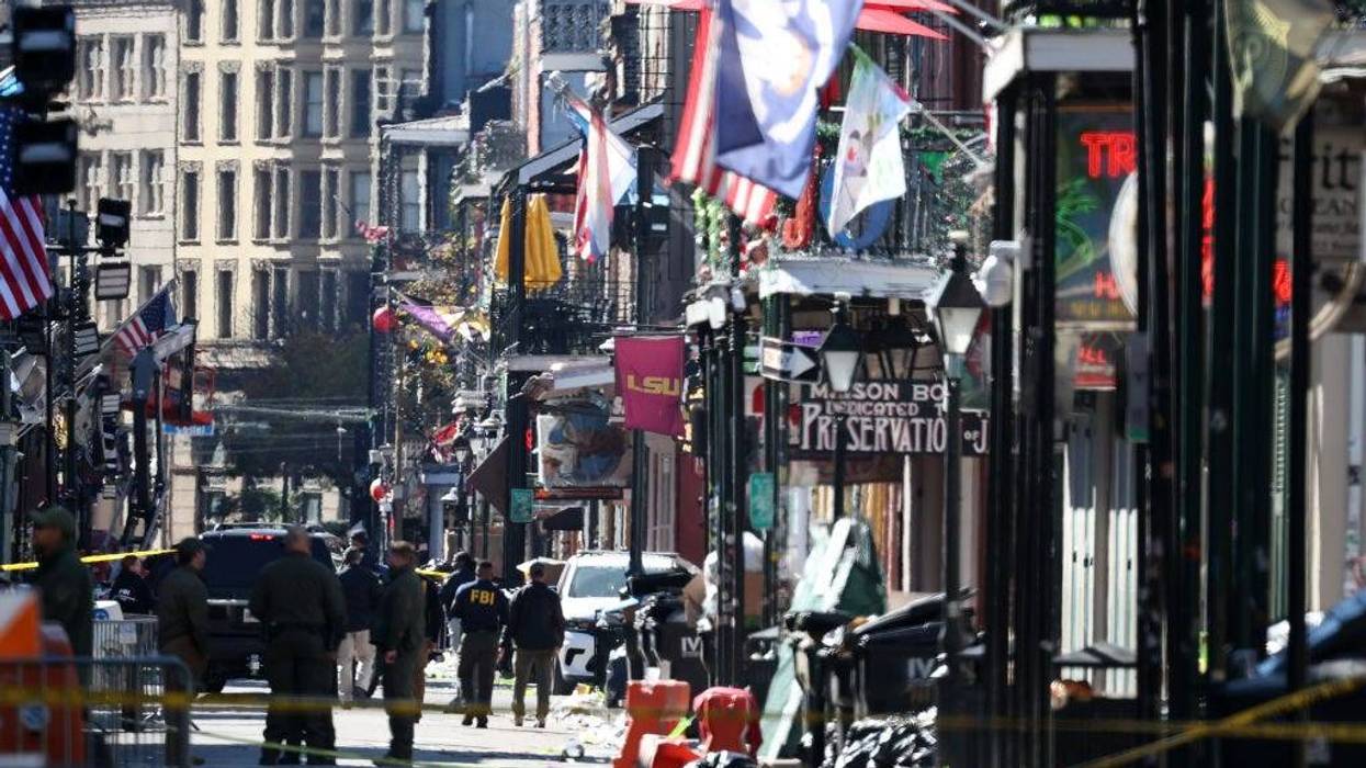 Police investigate on Bourbon Street after New Orleans terrorist attack