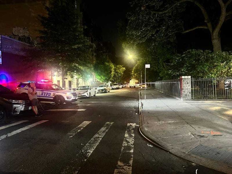 Police investigated at St. James Park into the night after the shooting