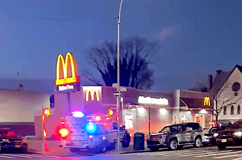Police investigated at the McDonald