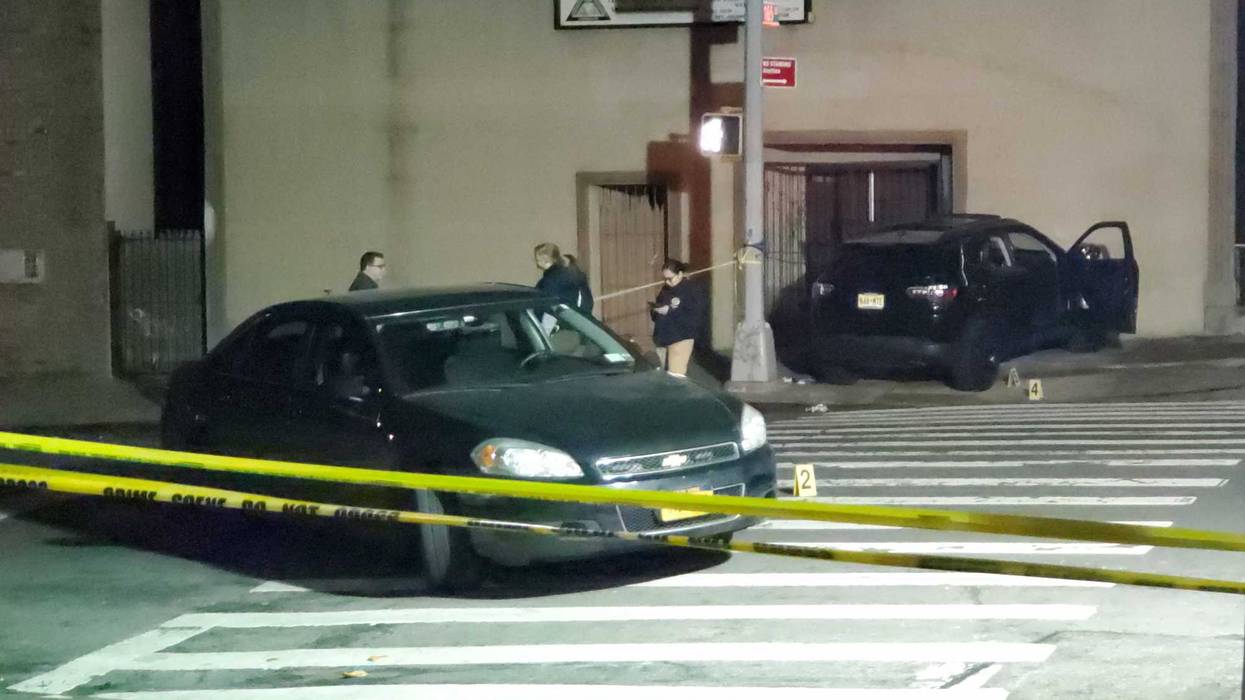 Police investigated at the scene in Morrisania overnight