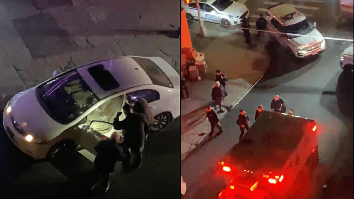 Police investigated at the scene of the shooting in Brownsville overnight Wednesday