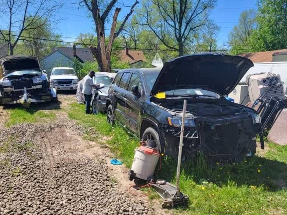 Police investigating a quality of life complaint were shocked to discover an illegal chop shop operation with multiple stolen cars at a residence on the city