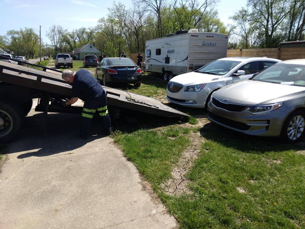 Police investigating a quality of life complaint were shocked to discover an illegal chop shop operation with multiple stolen cars at a residence on the city
