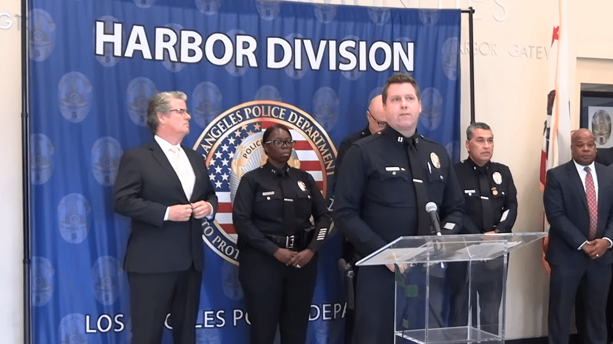 police officers at press conference