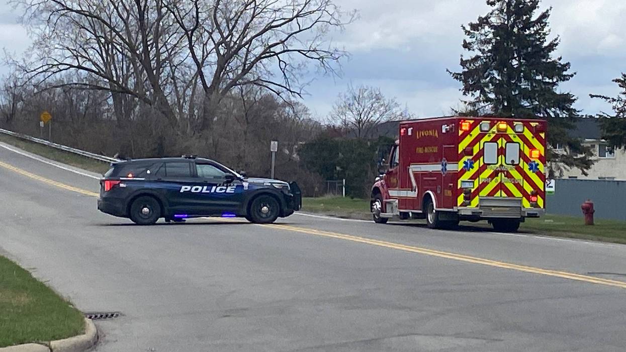 Police on the scenes at the Bradbury condos in Plymouth.