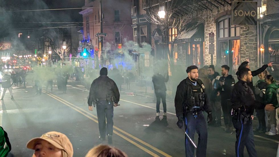 Police presence in Manayunk