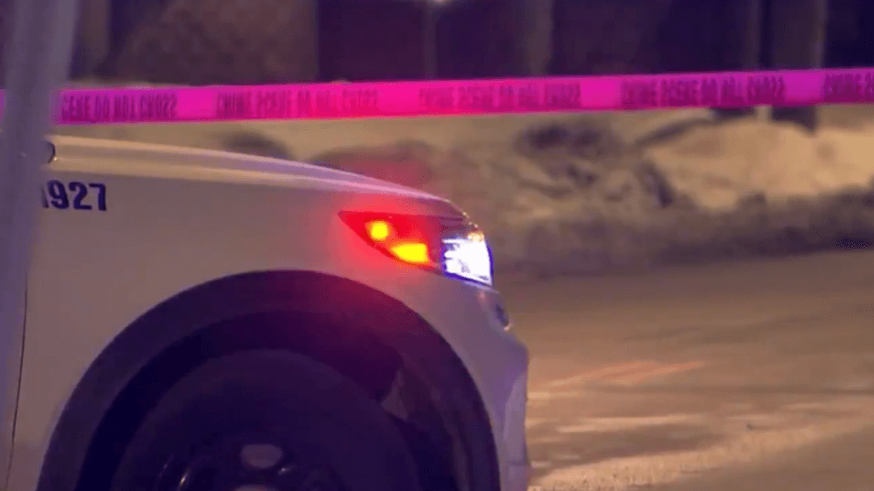 Police presence near shooting scene outside a West Philly bar on Valentine's Day.