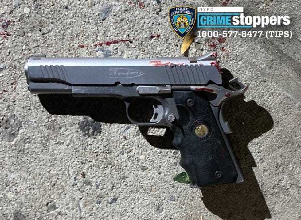 Police recovered this firearm at the scene