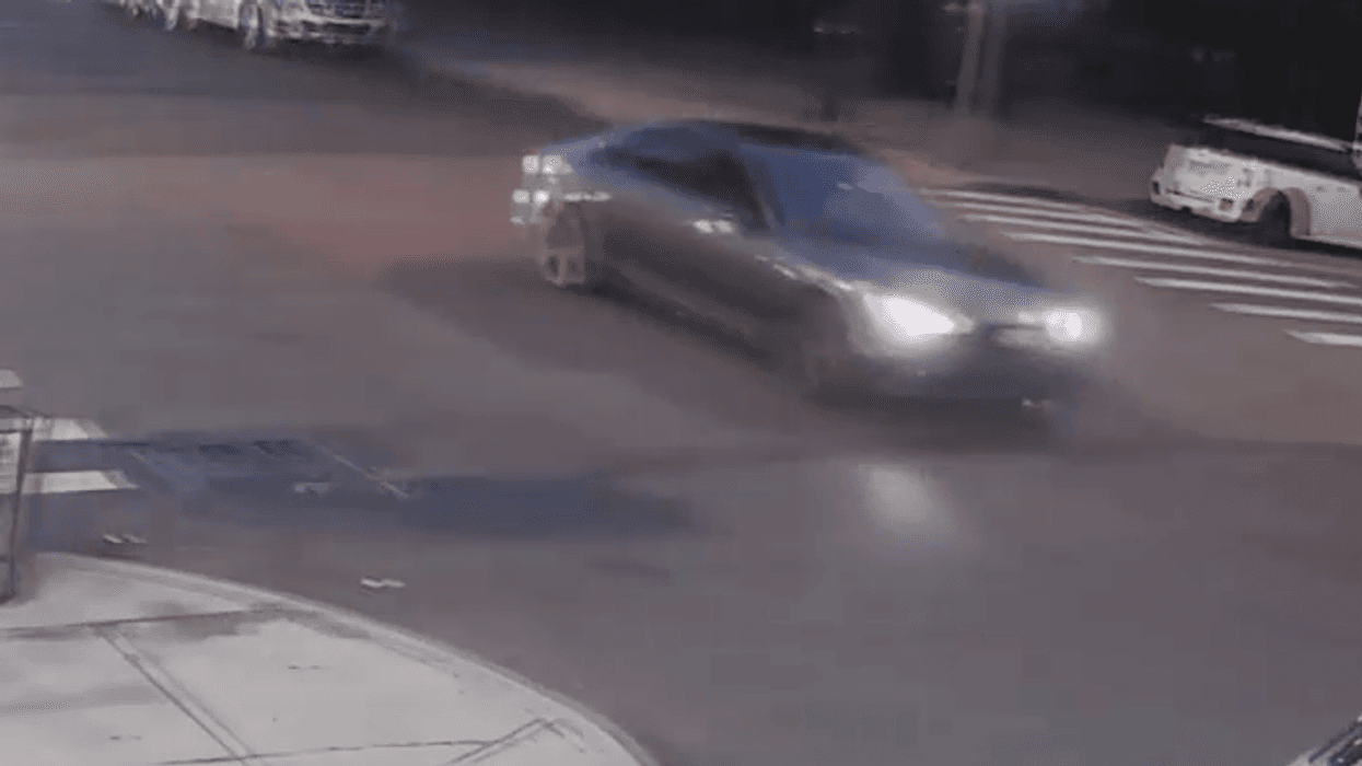Police released images of a BMW they're searching for in a hit-and-run that left a man seriously injured in Crown Heights last Wednesday night