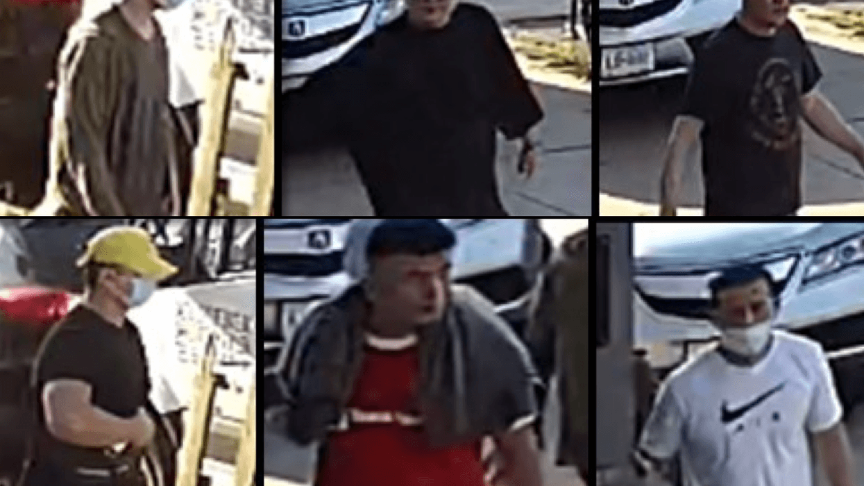 Police released images of six of the seven people they're searching for in connection with last month's attack in an industrial area of Flushing