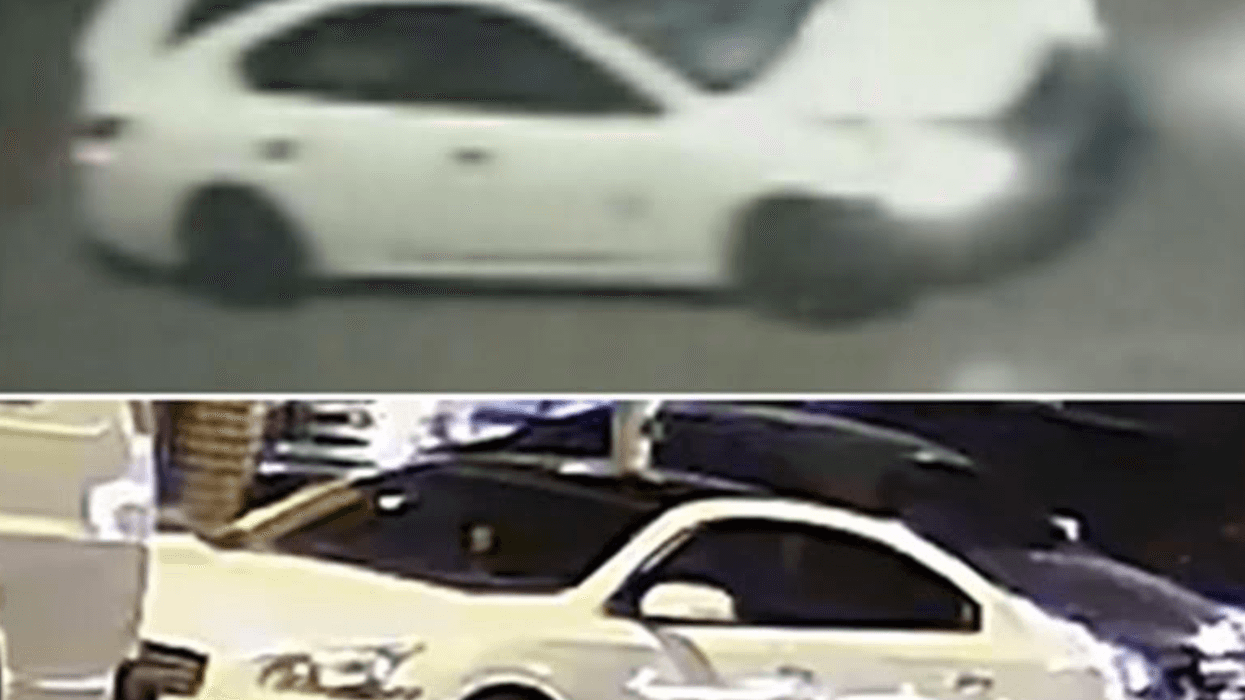 Police released images of the car they say was used to mow down participants in a Queens knife fight over the weekend.