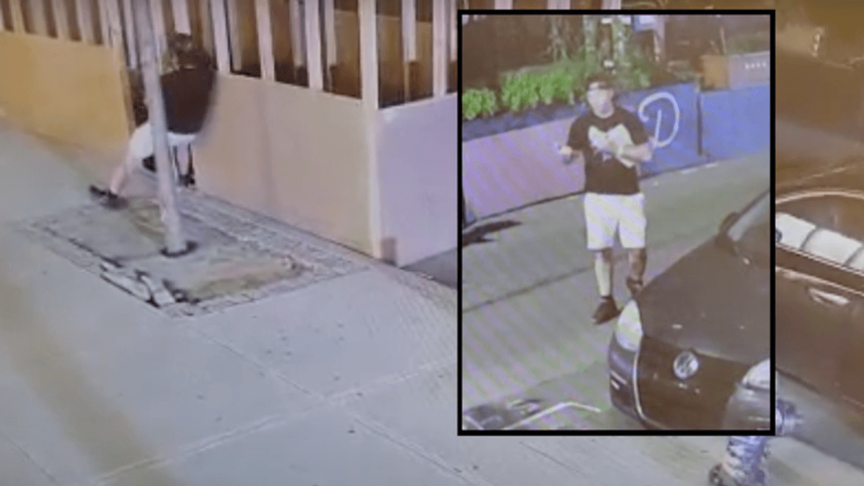 Police released security footage of the vandal soon after the sukkah was defaced in October.