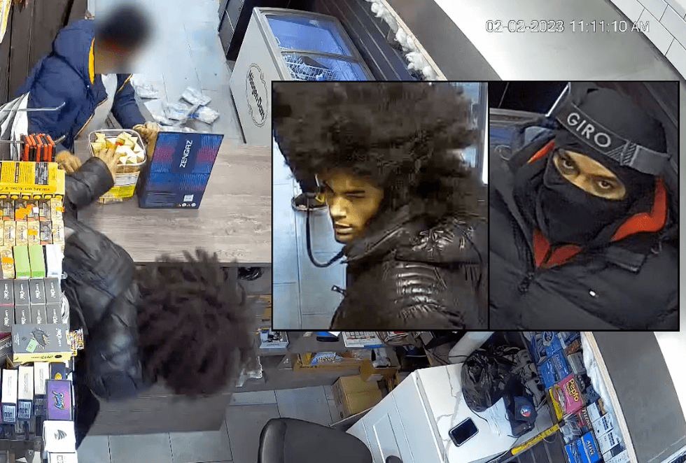 Police released surveillance footage Tuesday of the robbery in Gravesend on Feb. 2, 2023