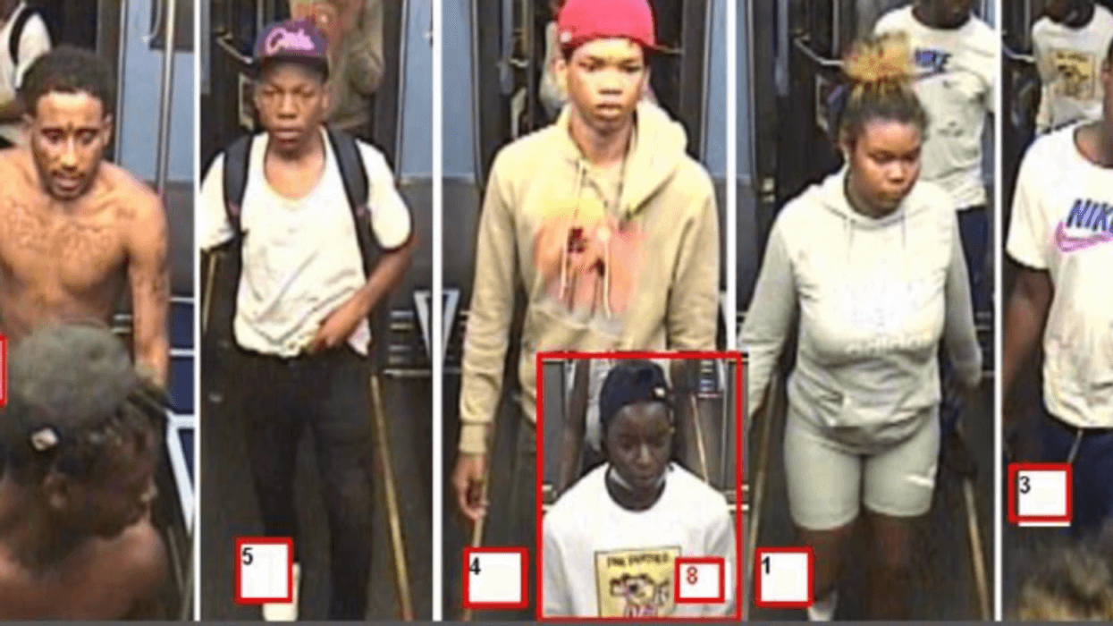 Police released surveillance images of eight suspects in a robbery Aug. 26, 2020, at the Garfield Red Line station.
