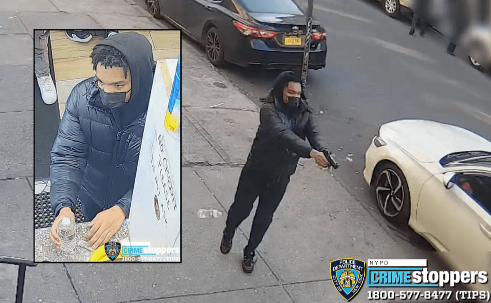 Police released surveillance video of the man suspected of gunning down a teen boy on a Brownsville street Wednesday afternoon