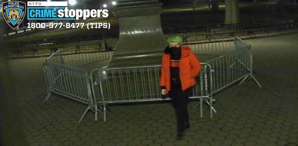 Police released video Tuesday of two suspects in the case of "criminal mischief"
