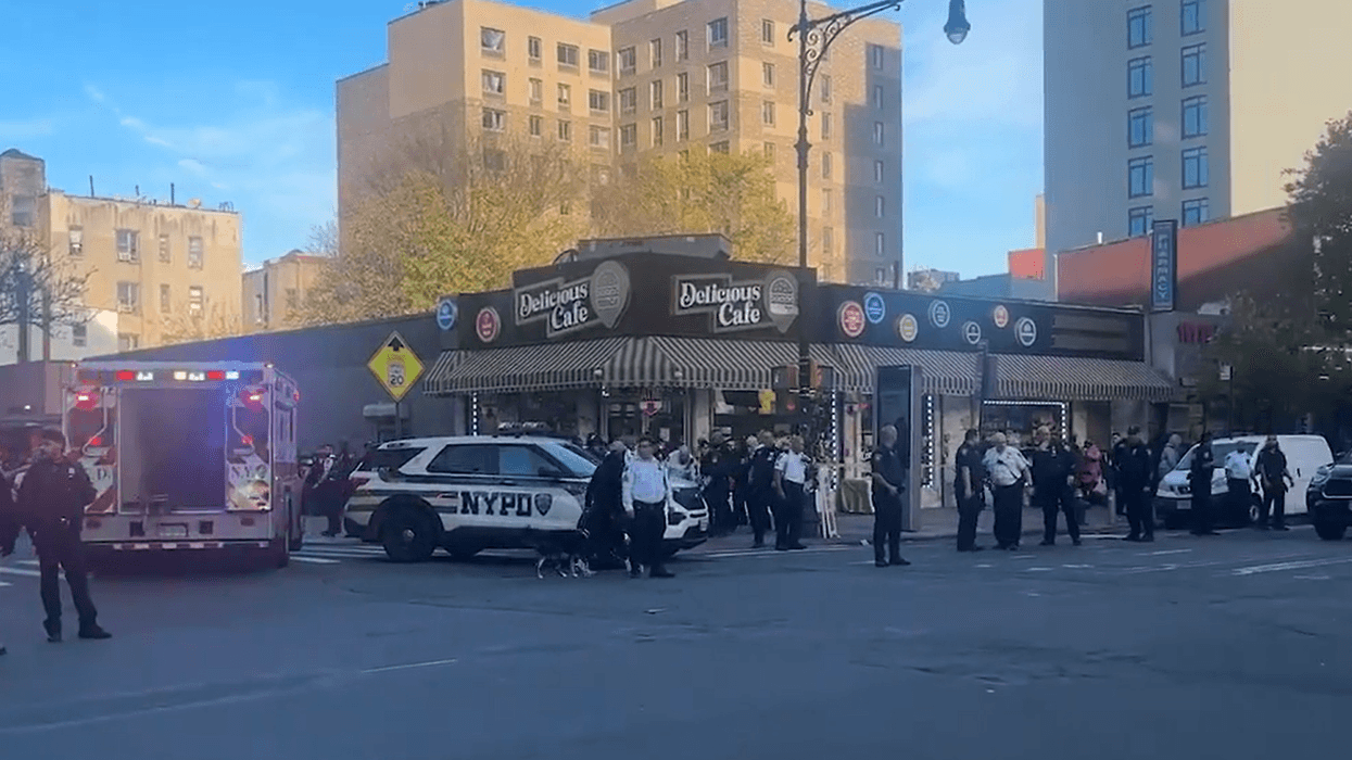 Police respond after a victim was shot and killed in Concourse Village in the Bronx on Wednesday afternoon.