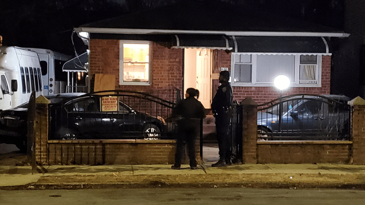Police respond to a residence on 128th Street in Locust Manor, Queens after a tow truck driver was shot in the ankle Friday morning.