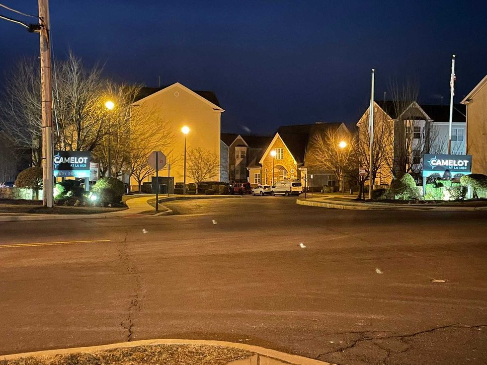 Police responded to a report of shots fired at Camelot at La Mer after 7 p.m