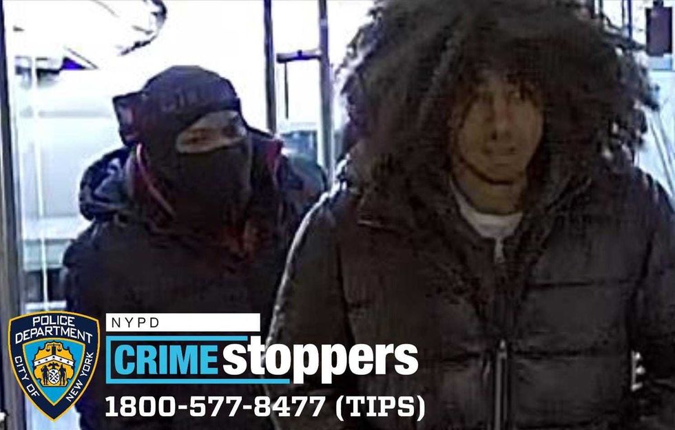 Police said the pair grabbed a hammer and threatened workers before beating one of them