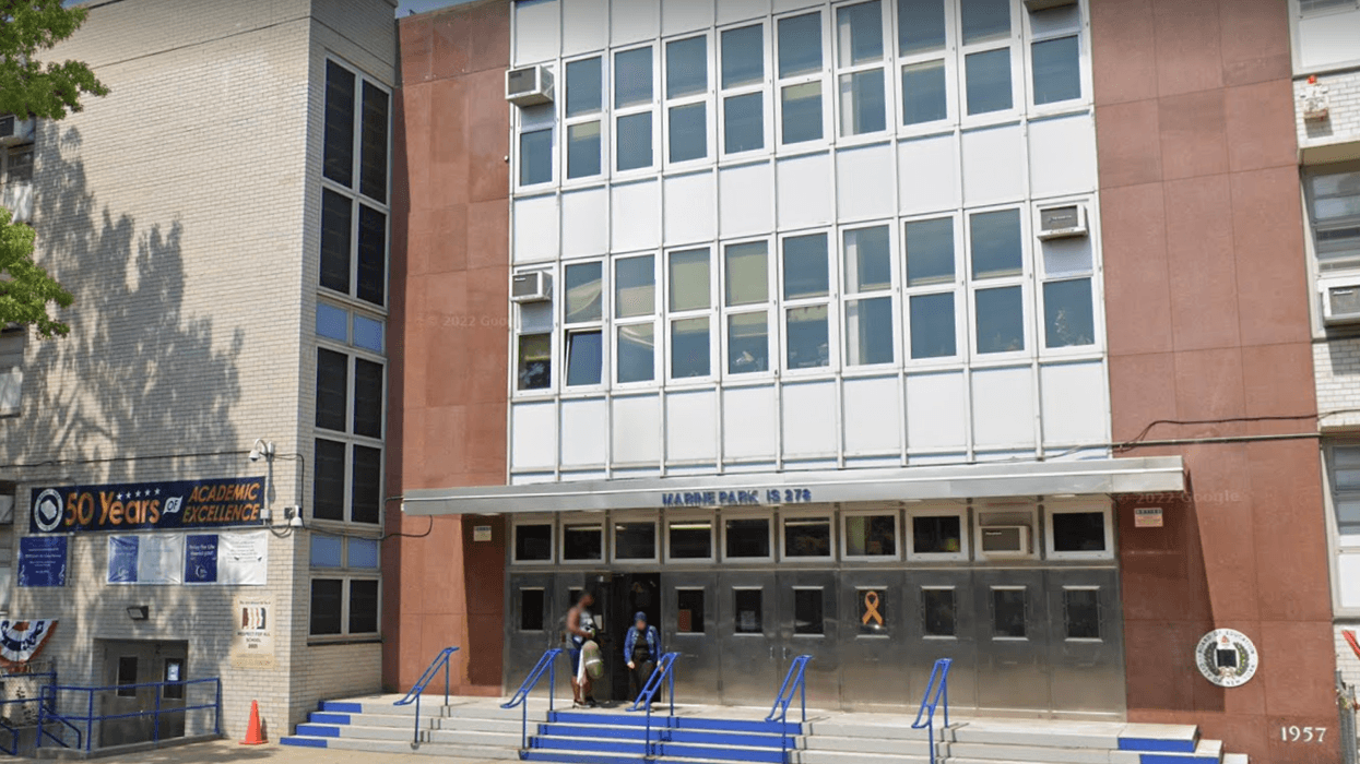 Police said the shooting on Tuesday took place at 1925 Stuart Street — the address of J.H.S. 278 in Marine Park.