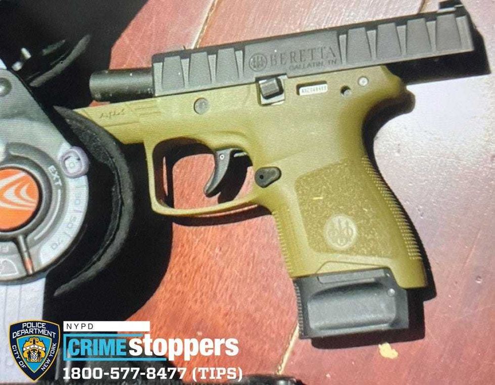 Police said the suspect fired this handgun
