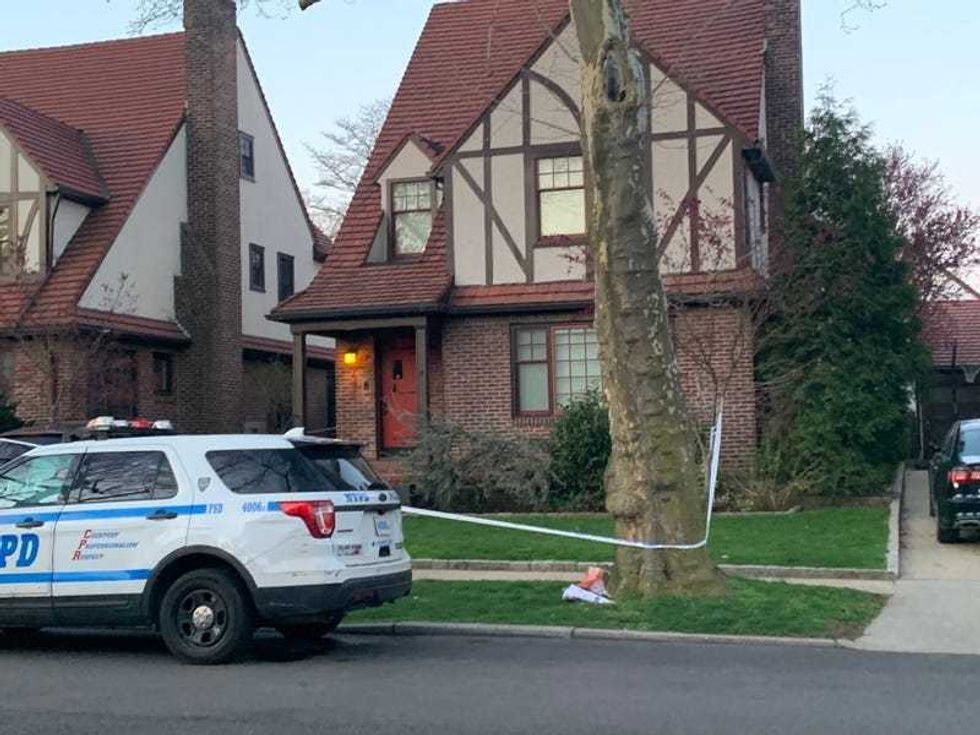 Police said they followed a blood trail "multiple blocks" that led to the family