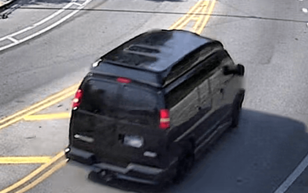 Police say the driver of this van struck and killed a 70-year-old woman Thursday, Aug. 26 near Garfield Park.