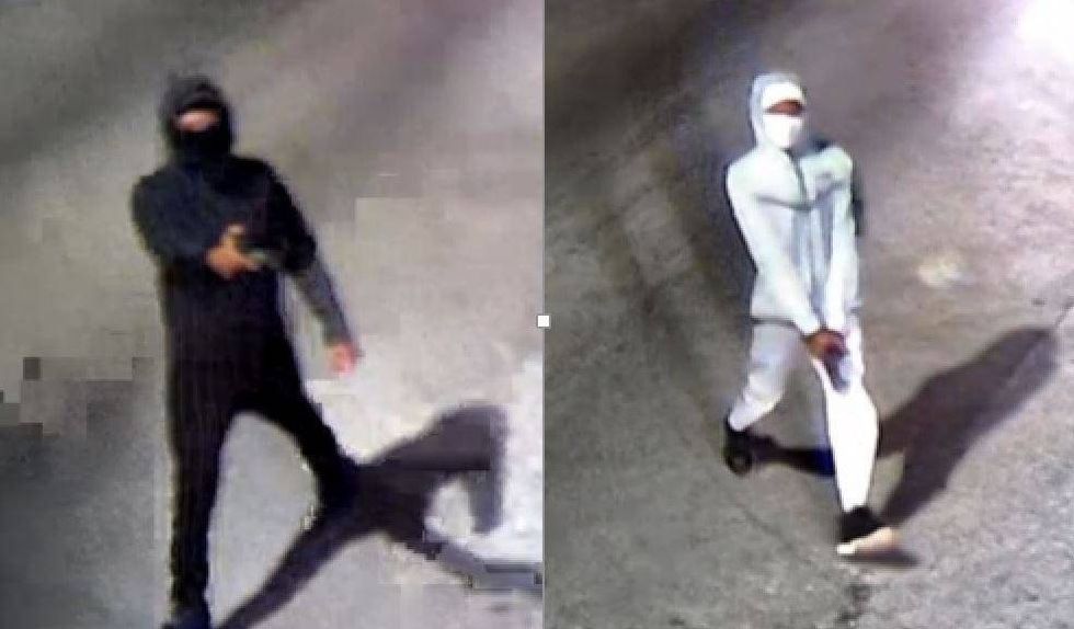 Police say these two males fired on 70-year-old Yvonne Ruzich early Monday, killing her in the Hegewisch neighborhood.