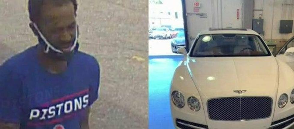 Police say this man stole this Bentley