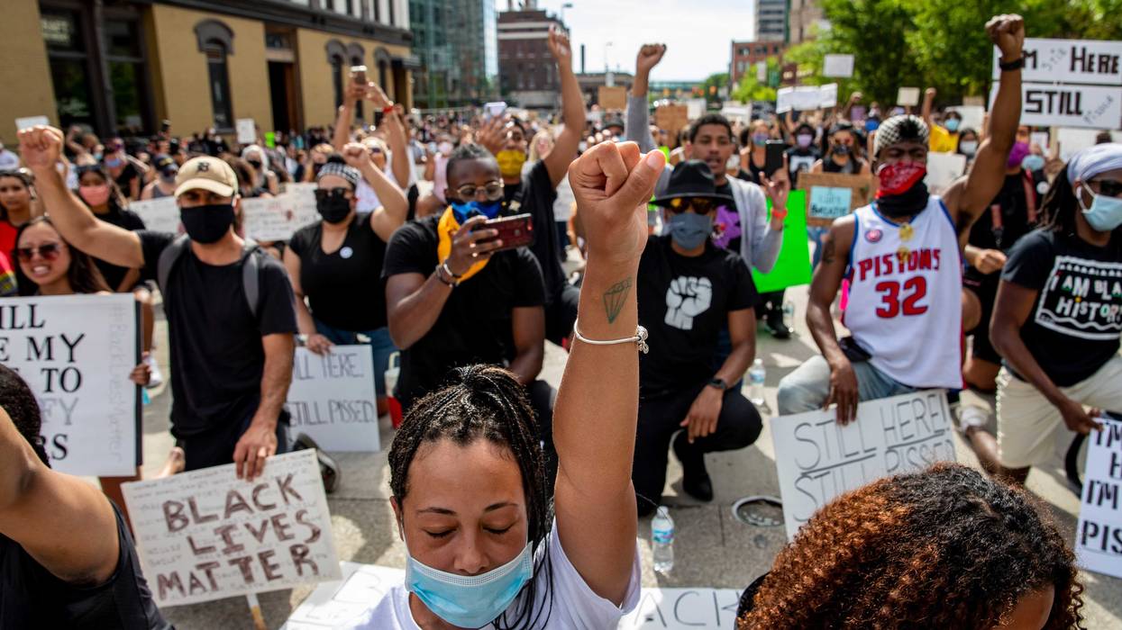 Police Shooting Michigan Race