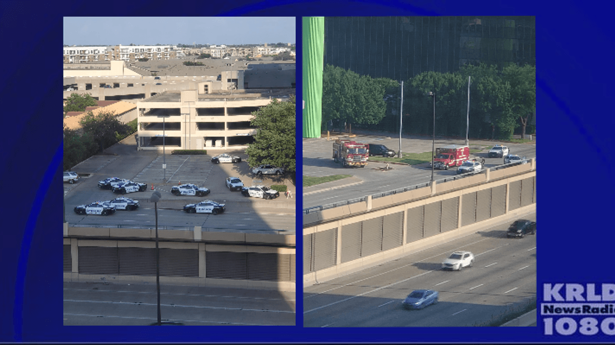 Police surround building near Uptown Dallas