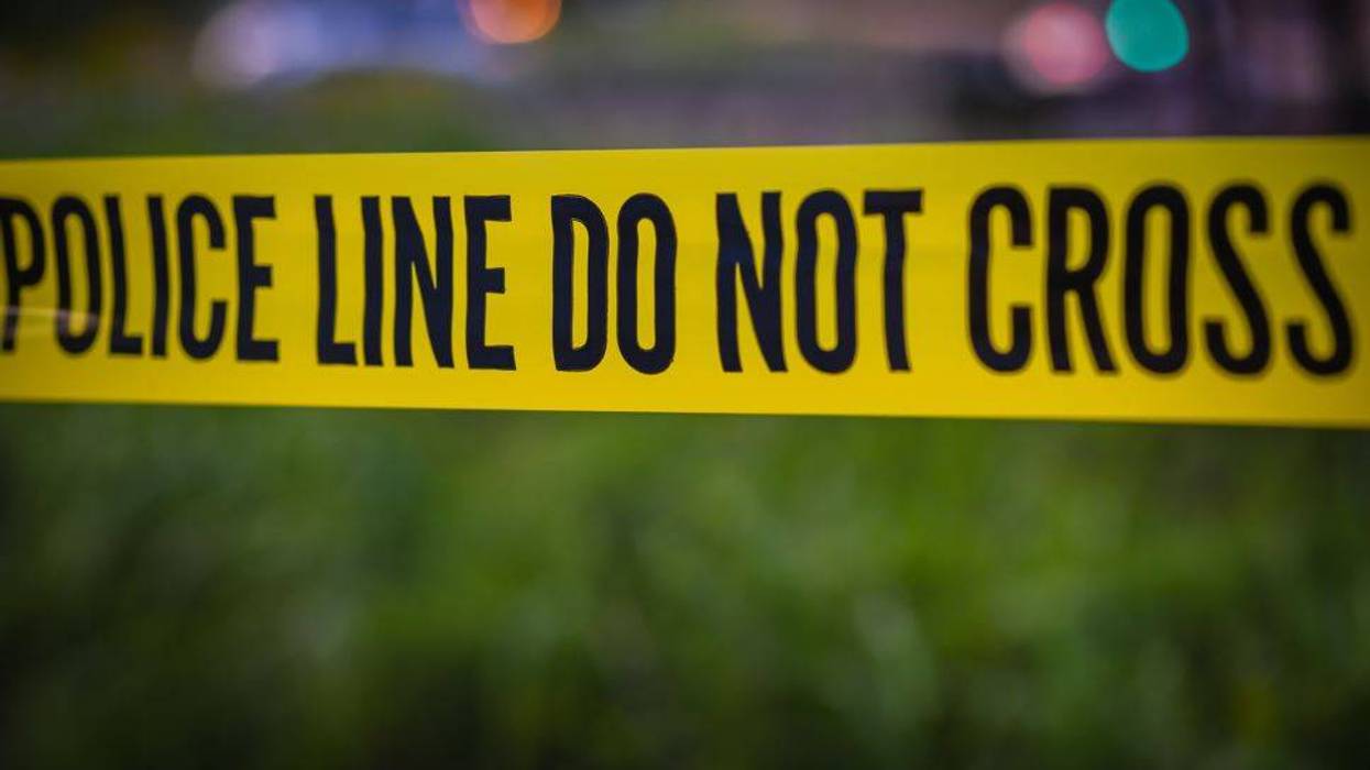 Police tape at an investigation scene