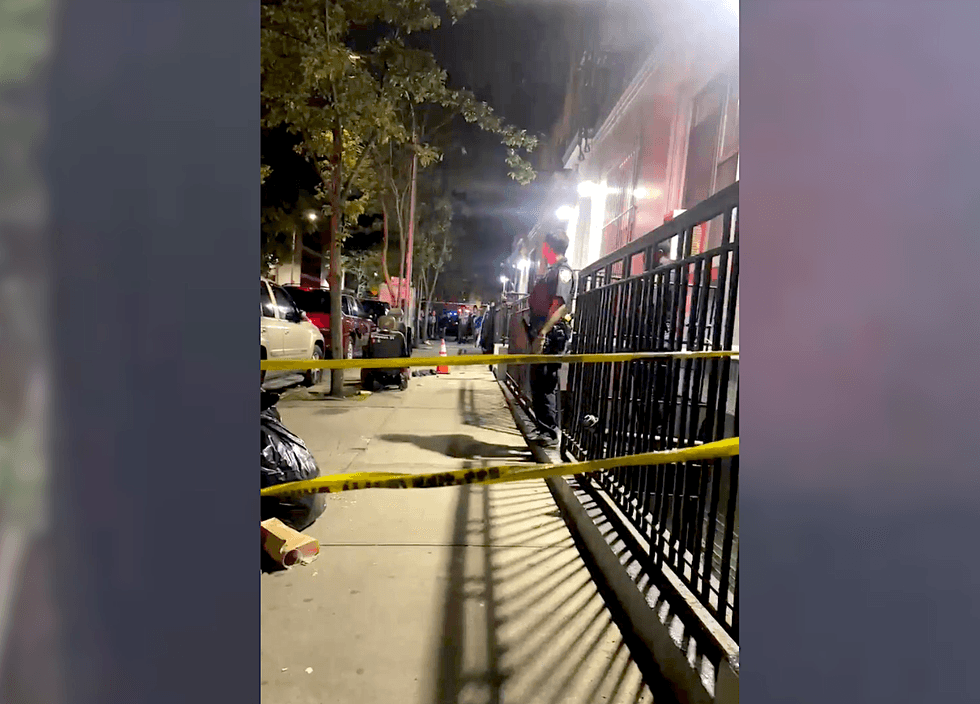 Police tape blocks off the scene of a deadly shooting at 976 Simpson St., one of two shootings in the Longwood section of the Bronx on June 19