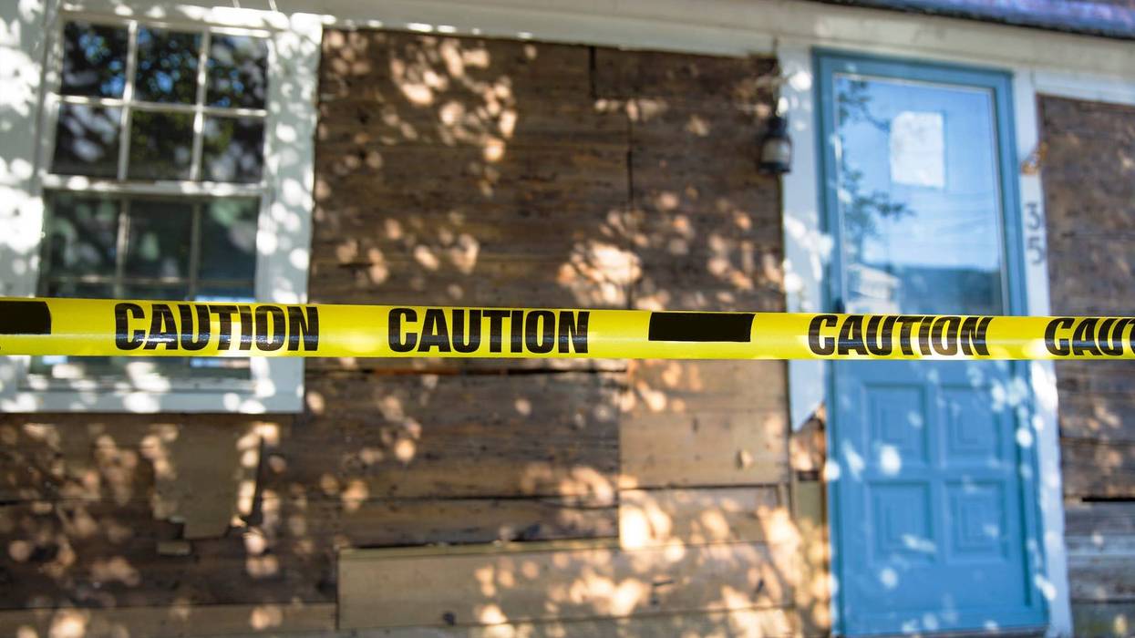 Police Tape Line House