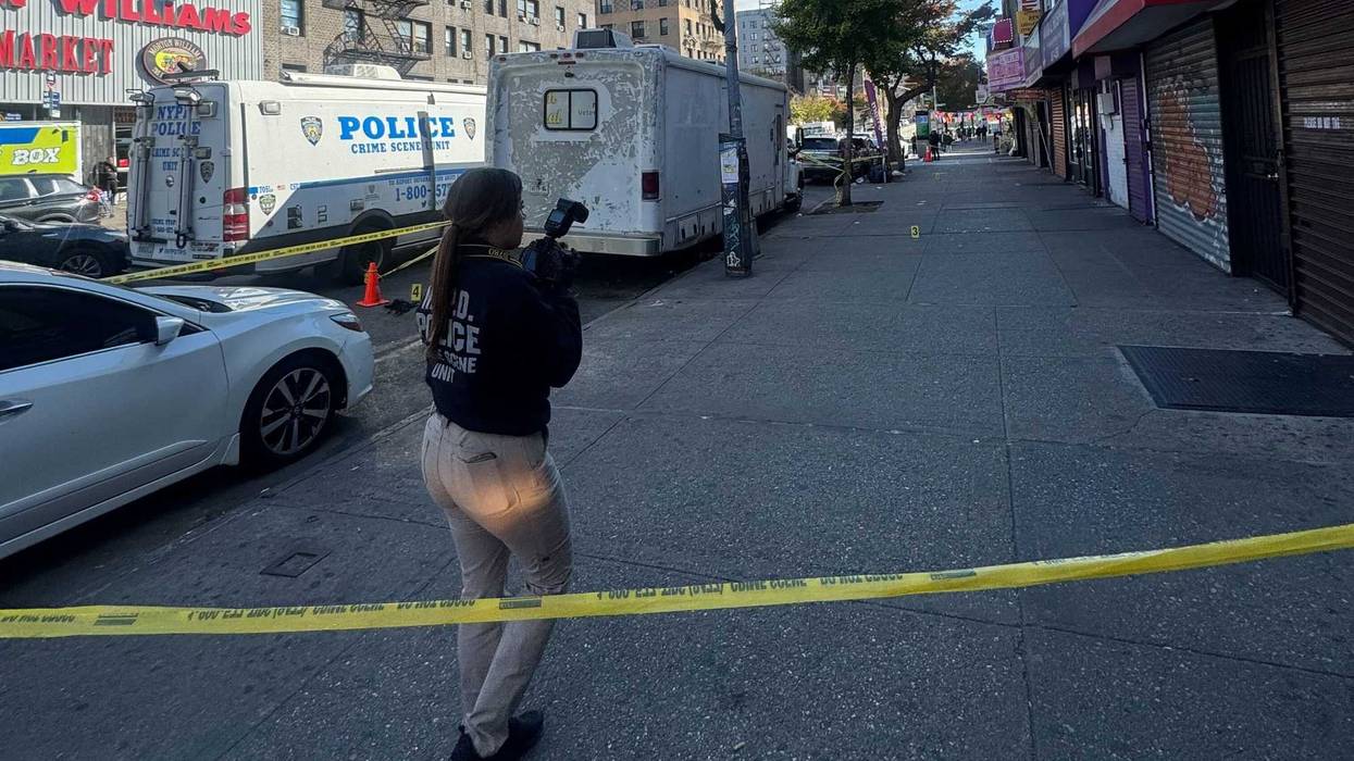 Police were investigating at the scene on Sunday
