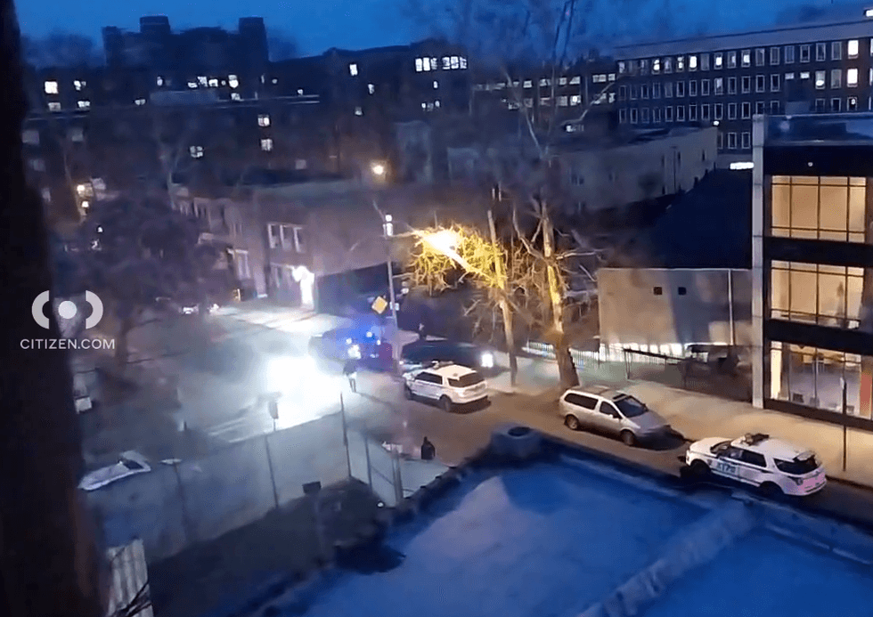 Police were seen in large numbers in Belmont, the Bronx, on Tuesday night in connection with the investigation into the shooting in Westchester