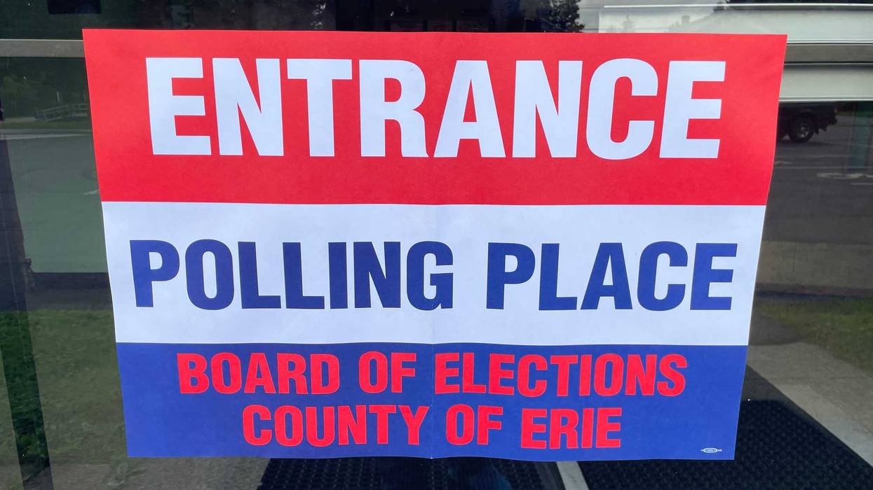 Polling Place sign