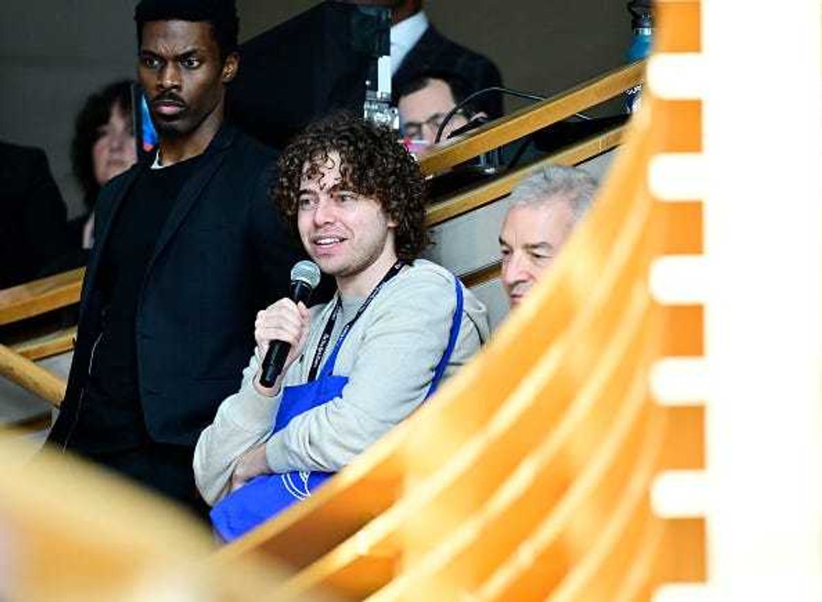 Polymarket CEOShayne Coplan speaks during The New York Times Dealbook Summit 2024 at Jazz at Lincoln Center on December 04, 2024 in New York City. (Photo by Eugene Gologursky/Getty Images for The New York Times)